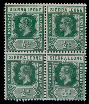 sierra-leone-qv-sg112-d-blue-green-m-mint-cat-19-block-x4