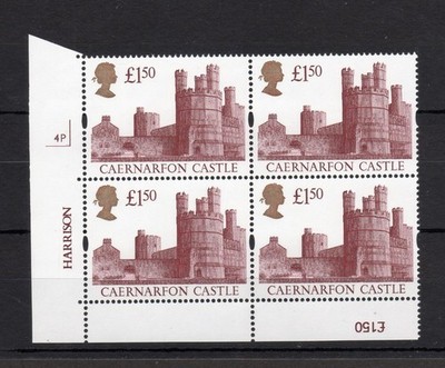 1-50-castles-unmounted-mint-plate-4p-block-cat-32