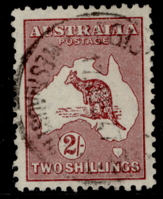 australia-gv-sg134-2s-maroon-fine-used
