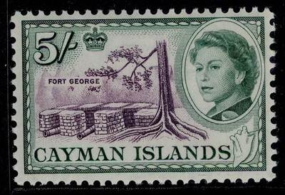 cayman-islands-qeii-sg177-5s-plum-deep-green-nh-mint-cat-14
