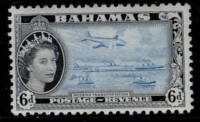 bahamas-qeii-sg208-6d-light-blue-black-nh-mint