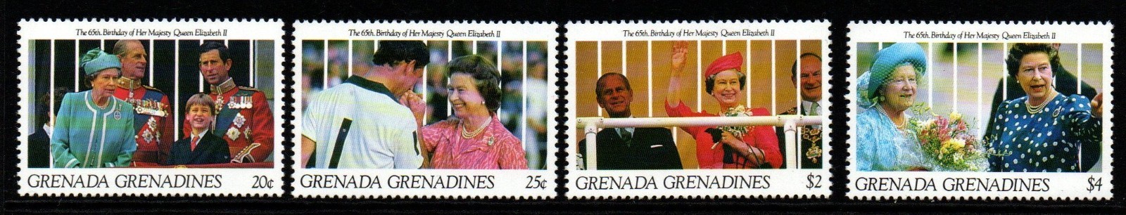 grenada-grenadines-sg1393-6-1991-65th-birthday-of-qeii-mnh
