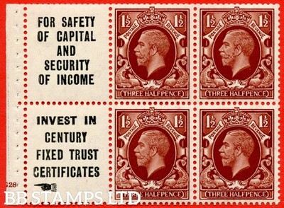 sg-441e-nb27-9-1d-red-brown-a-mounted-mint-cylinder-booklet-pan-b93072