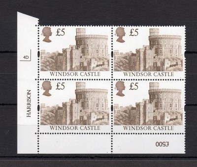 5-castles-unmounted-mint-plate-4d-block-cat-75