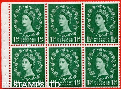 sg-612-sb73-1d-green-an-unmounted-mint-booklet-pane-of-6-perf-type-b73273