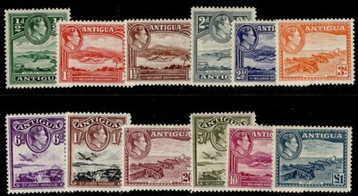 antigua-gvi-sg98-109-1938-complete-set-m-mint-cat-130