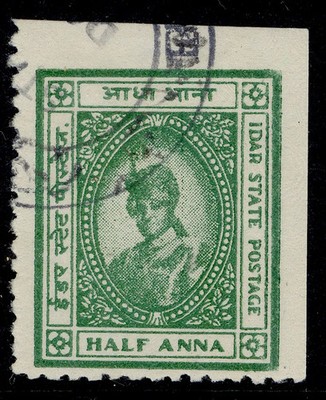 indian-states-idar-gvi-sg3-a-blue-green-fine-used-cat-85