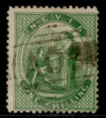 st-kitts-nevis-nevis-qv-sg14-1s-yellow-green-used-cat-120-perf-15