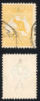 australia-sg6a-4d-orange-yellow-die-ii-kangaroo-wmk-1st-crown-cat-85