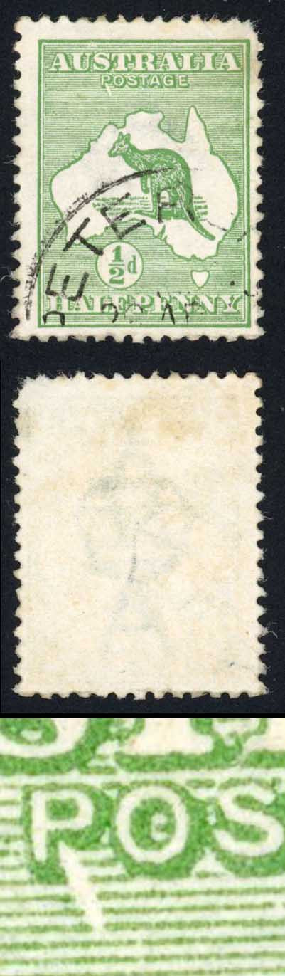 australia-sg1var-1-2d-variety-rostage-and-weak-over-us-2nd-state-1st-wmk