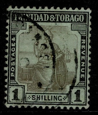 trinidad-tobago-gv-sg154-1s-black-green-fine-used