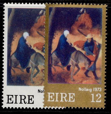 ireland-qeii-sg334-335-1973-christmas-set-nh-mint
