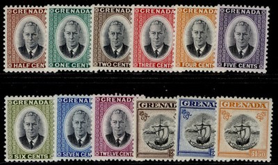 grenada-gvi-sg172-183-1951-short-set-to-1-50-m-mint-cat-22