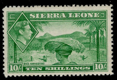sierra-leone-gvi-sg199-10s-emerald-green-m-mint-cat-35