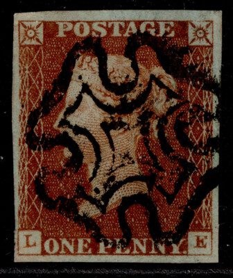 gb-qv-sg8-1d-red-brown-black-mx-plate-14-fine-used-cat-150-le