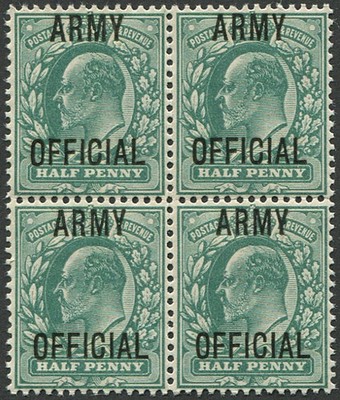 army-d-sg-048-variety-deep-blue-green-block-of-four-u-m-fab-colour