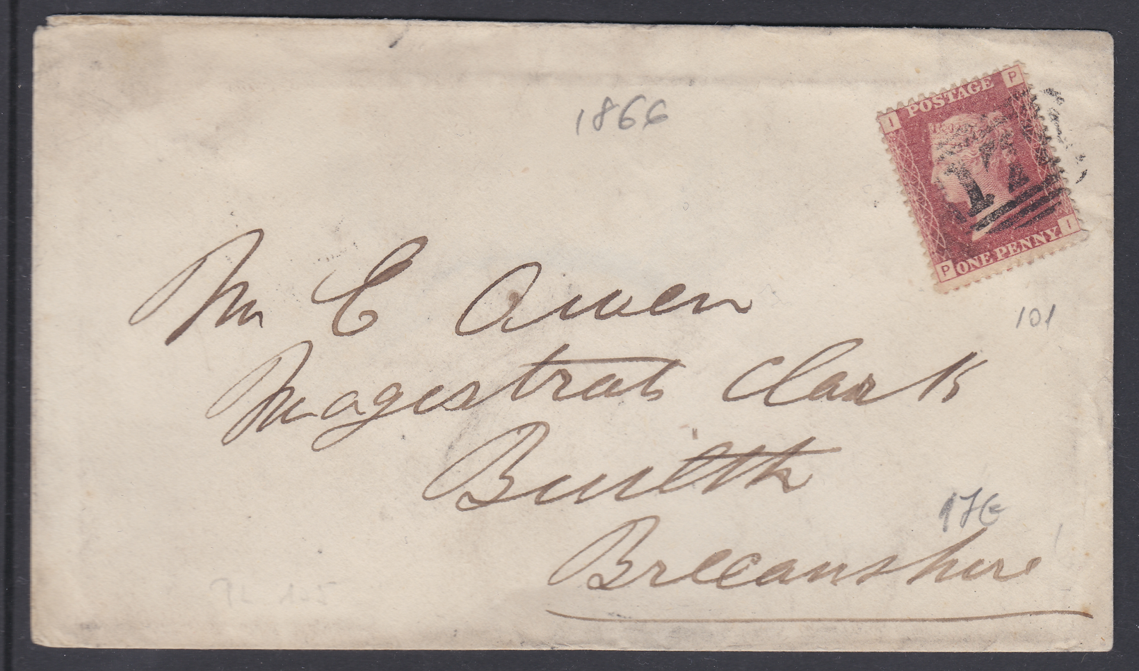 gb-queen-victoria-1d-penny-red-plate-101-envelope-cover-used
