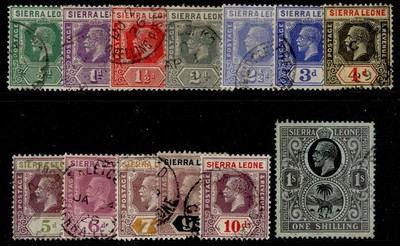 sierra-leone-gv-sg131-143-1921-27-short-set-to-1s-fine-used-cat-140