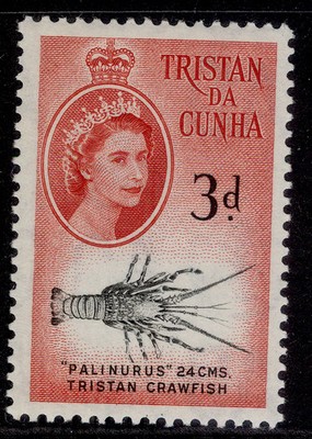 tristan-da-cunha-qeii-sg33-3d-black-brown-red-nh-mint