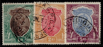 india-qv-sg214-216-1926-higher-value-set-fine-used