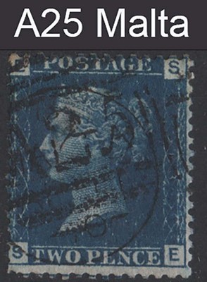 malta-1858-2d-blue-plate-13-fu-neat-a25-numeral-sgz34