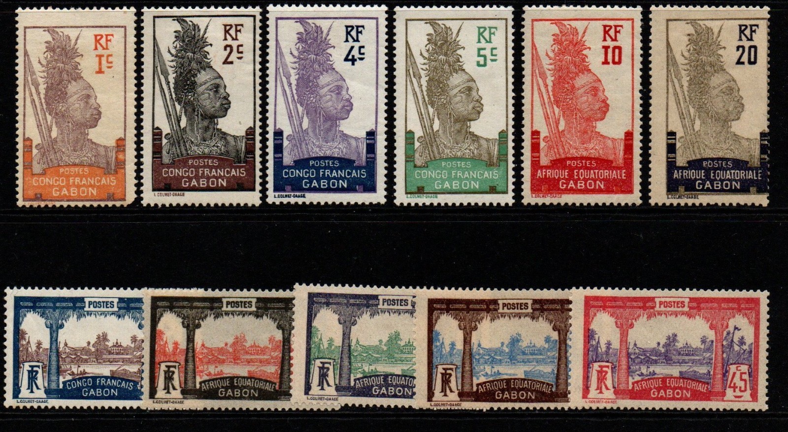 gabon-sg33-43-1910-definitive-set-to-45c-mtd-mint