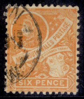 australia-new-south-wales-edvii-sg342-6d-deep-orange-fine-used