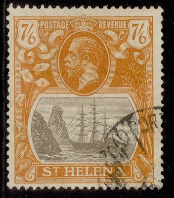 st-helena-gv-sg111-7s-6d-grey-brown-yellow-orange-used-cat-225