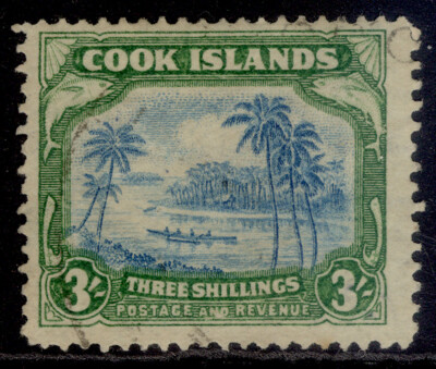 cook-islands-gvi-sg129-3s-greenish-blue-green-used-cat-55