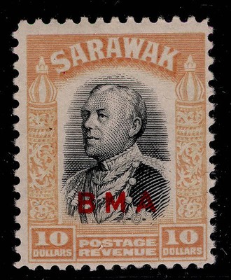 sarawak-gvi-sg145-10-black-yellow-nh-mint-cat-225