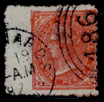 australia-new-south-wales-qv-sg243-1d-scarlet-fine-used-cat-18