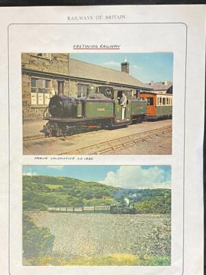 two-railway-postcards