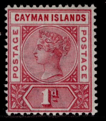 cayman-islands-qv-sg2-1d-rose-carmine-m-mint-cat-17