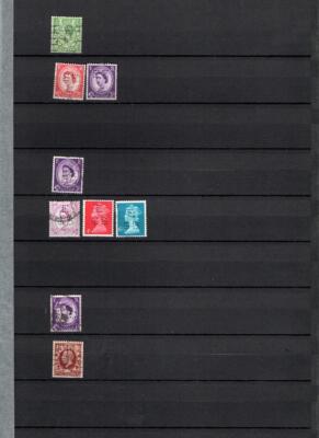 collection-of-gb-perfins-on-double-sided-page