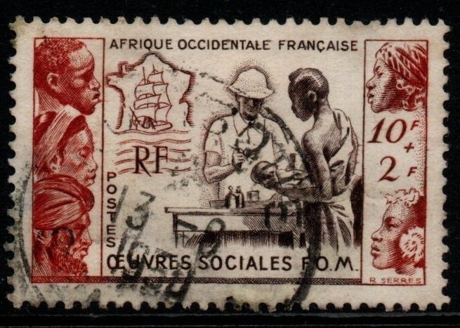 french-west-africa-sg70-1950-colonial-welfare-fund-fine-used