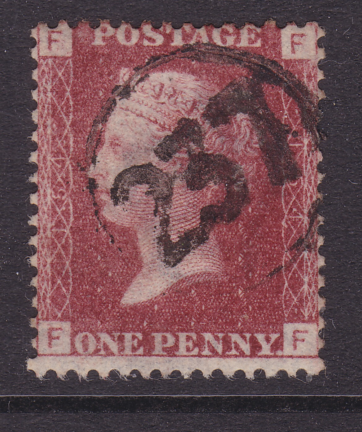 very-fine-used-237-railway-telegraph-cancel-brooklands-cheshire-sg43-1d-red