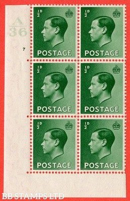 sg-457-p1b-d-green-an-unmounted-mint-control-block-of-6-control-a-b33385