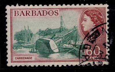 barbados-qeii-sg299-60c-blue-green-brown-purple-vfu