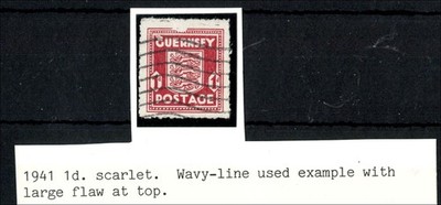 guernsey-1941-arms-1d-fu-wavy-lines-with-large-confetti-flaw-at-top