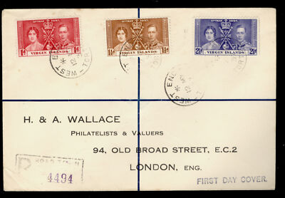 british-virgin-islands-gvi-sg107-109-1937-coronation-registered-first-day-cover