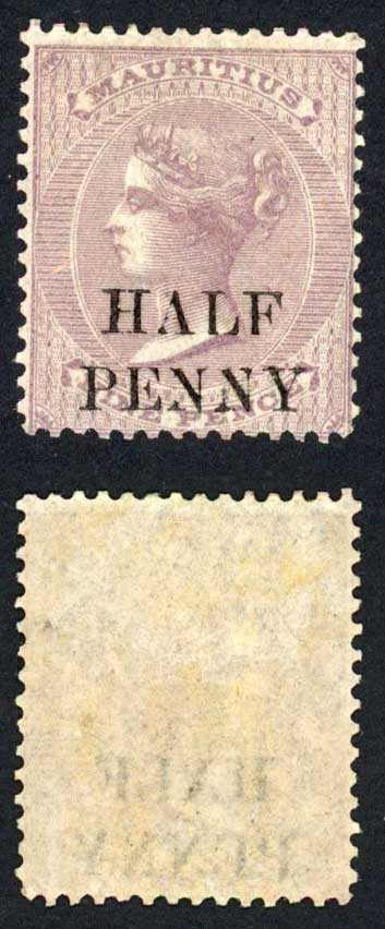 mauritius-sg76-1-2d-on-9d-dull-purple-mint-part-gum-cat-28-pounds