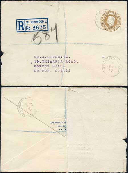 rs3-kgvi-5-1-2d-brown-stamped-to-order-registered-envelope-used-rare
