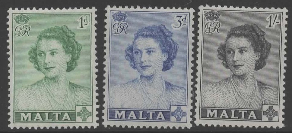 malta-sg255-7-1950-visit-of-princess-elizabeth-to-malta-mnh