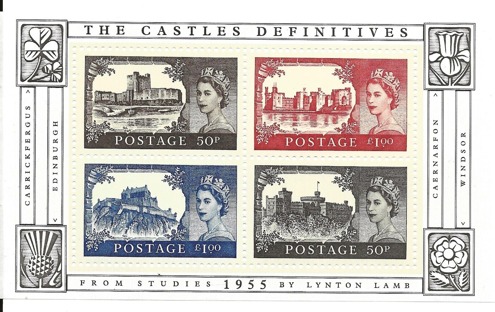 2005-ms2530-castle-definitives-miniature-sheet-unmounted-mint