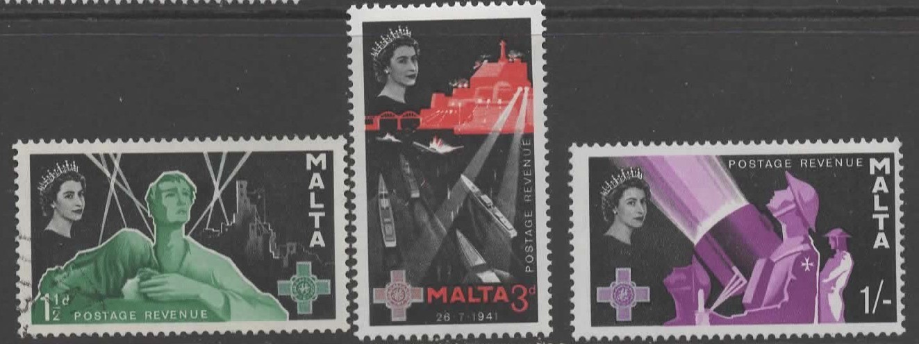 malta-sg289-91-1958-george-cross-mnh