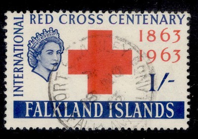 falkland-islands-qeii-sg213-1s-red-blue-red-cross-fine-used-cds