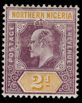 northern-nigeria-edvii-sg22b-2d-dull-purple-yellow-lh-mint-cat-19