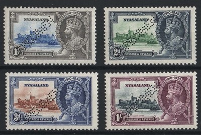 nyasaland-1935-silver-jubilee-set-perfined-specimen-vf-mint-sg123-126