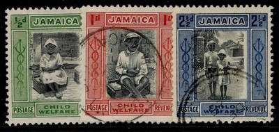 jamaica-gv-sg107-107c-1923-child-welfare-set-fine-used-cat-45