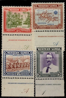 samoa-gvi-sg195-198-1939-25th-anniv-of-nz-control-types-m-mint